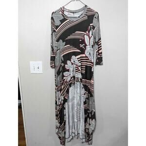 Women's size L Annabelle high low multi color knit tunic